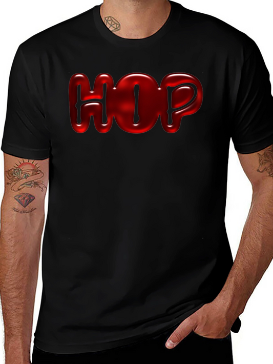 Bold HOP Graphic Tee - Mens Short Sleeve Black T-Shirt