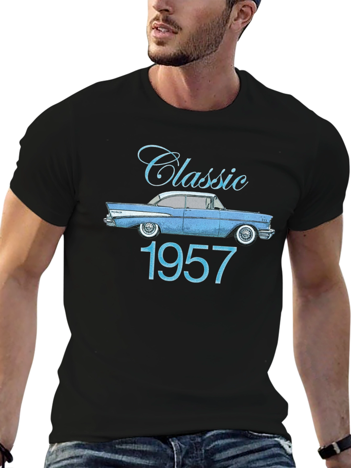 Classic 1957 Car T-Shirt - Retro Style