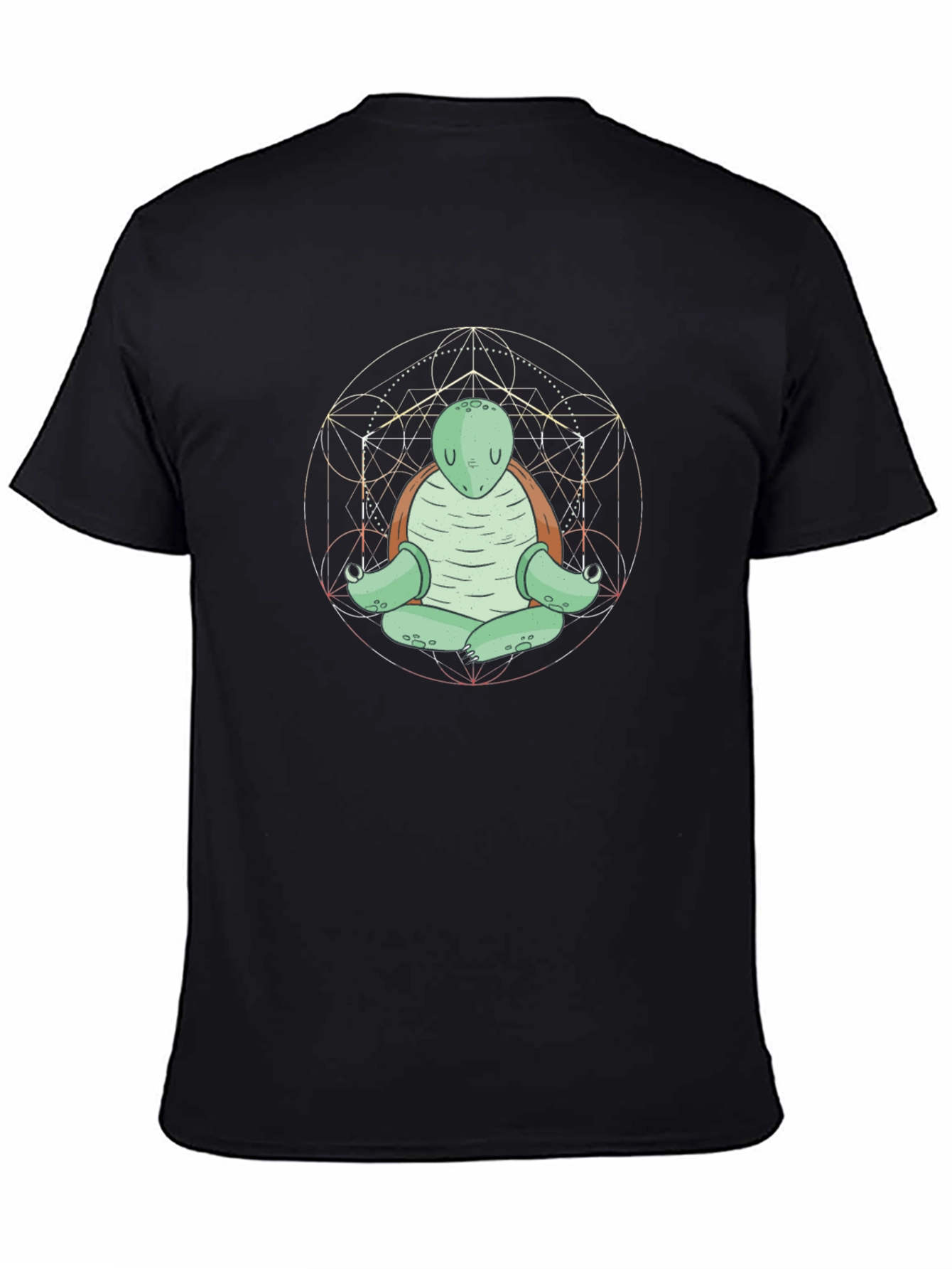 Meditating Turtle T-Shirt - Zen Cartoon Design