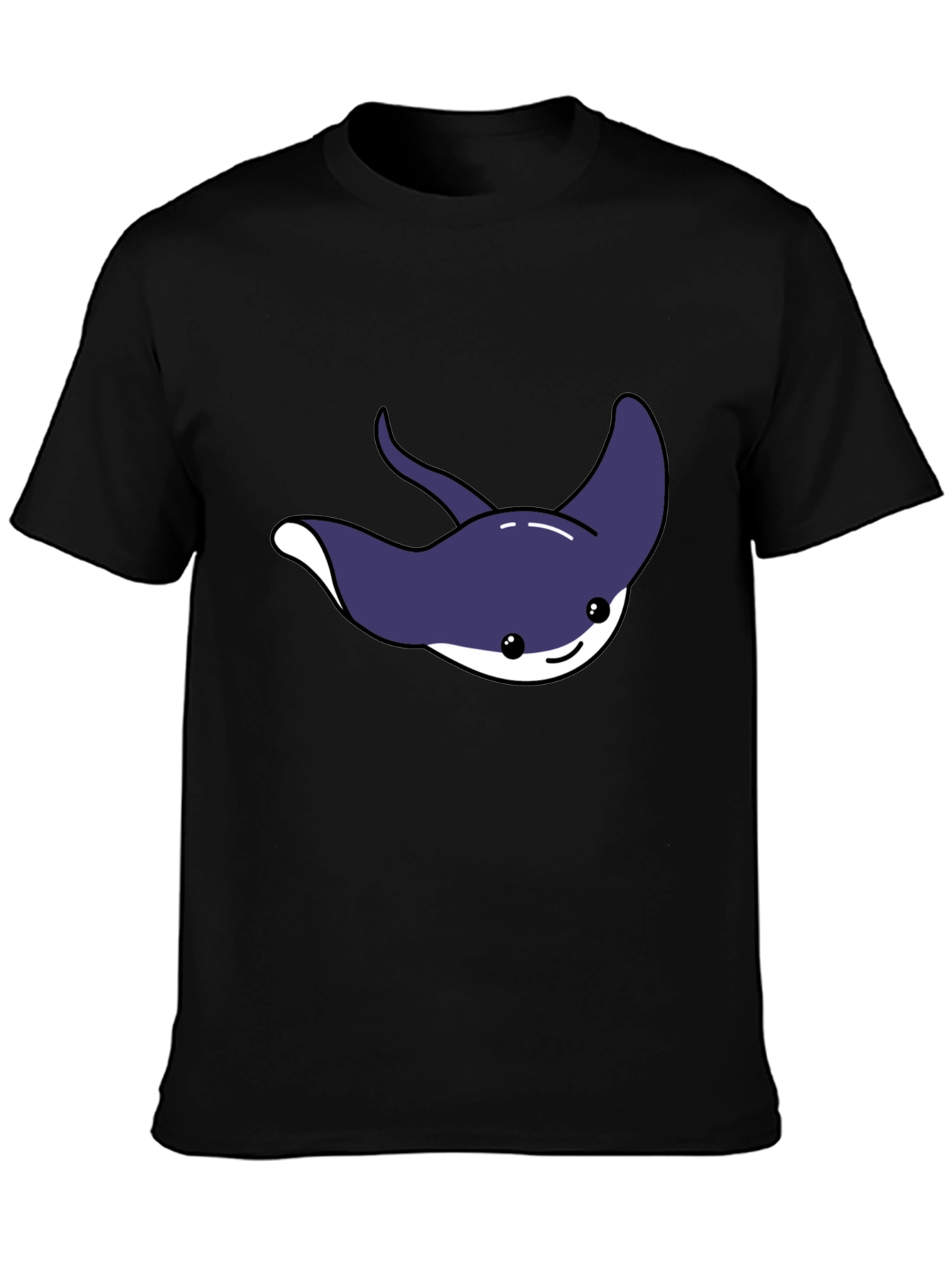 Cute Cartoon Stingray Graphic Tee