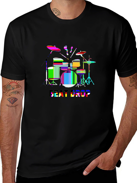 Vibes Music Tee – Drum set music