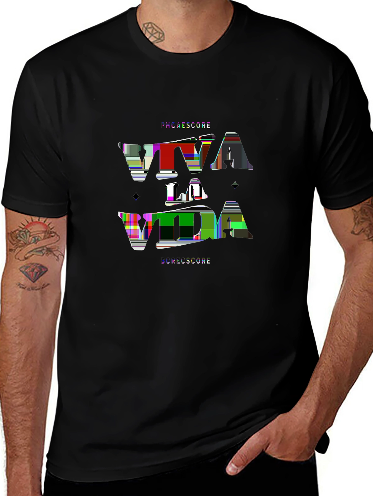 Minimal Statement Tee – Vintage font 'VIVA