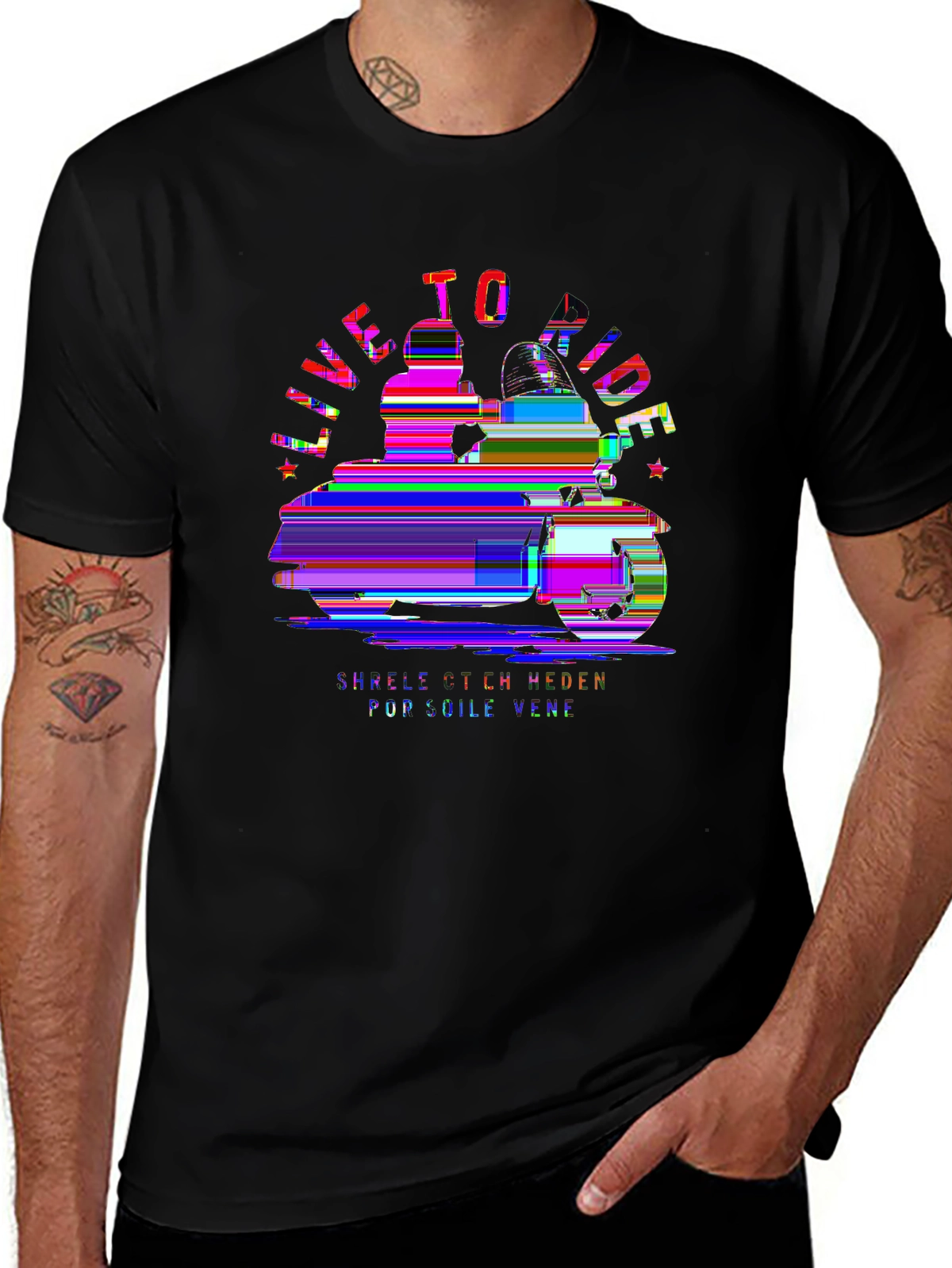 Auto Enthusiast Tee – Harley style bike