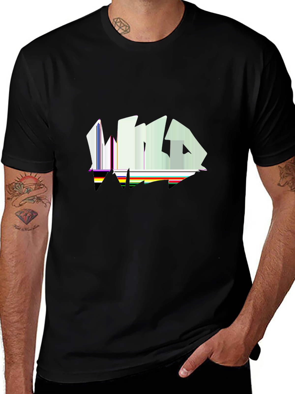 Minimal Statement Tee – Bold 'WILD' with