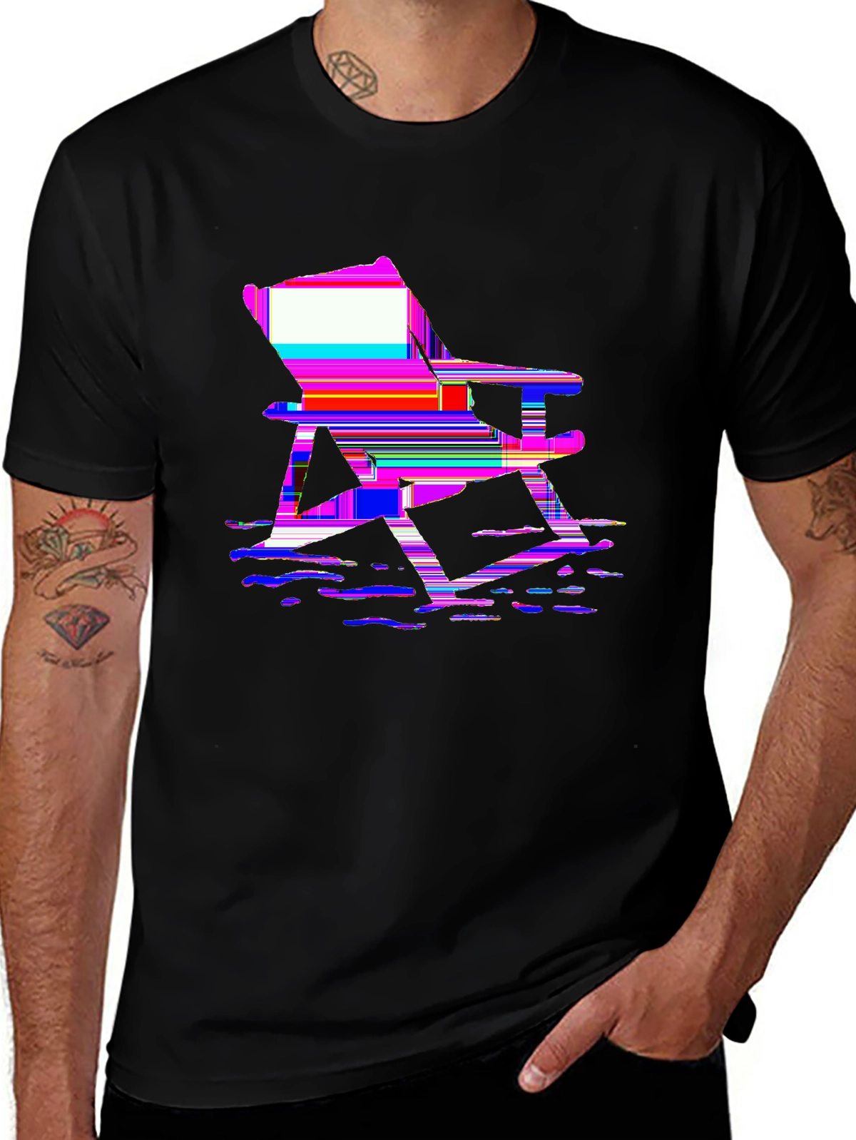 Summer Vibes Tee – Beach chair ocean