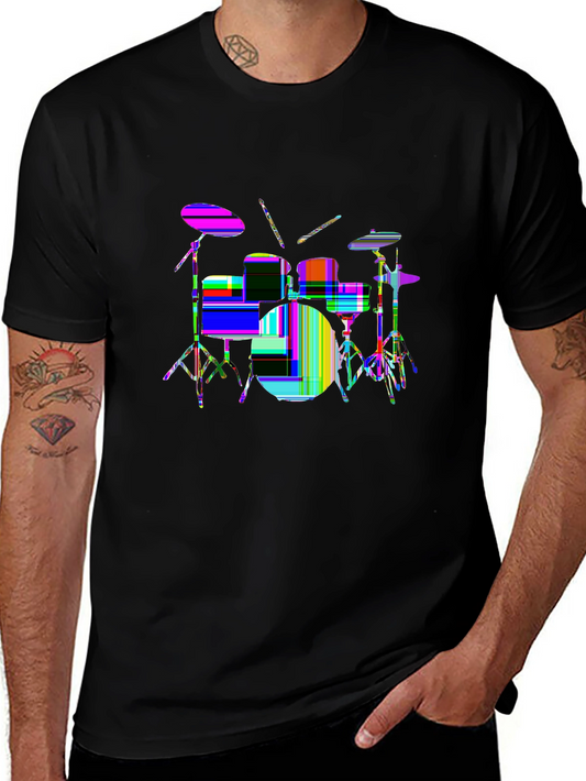 Vibes Music Tee – Drum set music