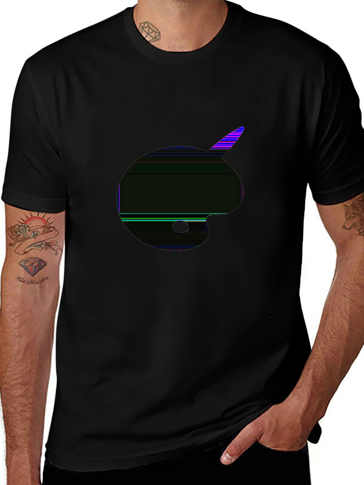 Side Hustle Tee – Paintbrush and palette