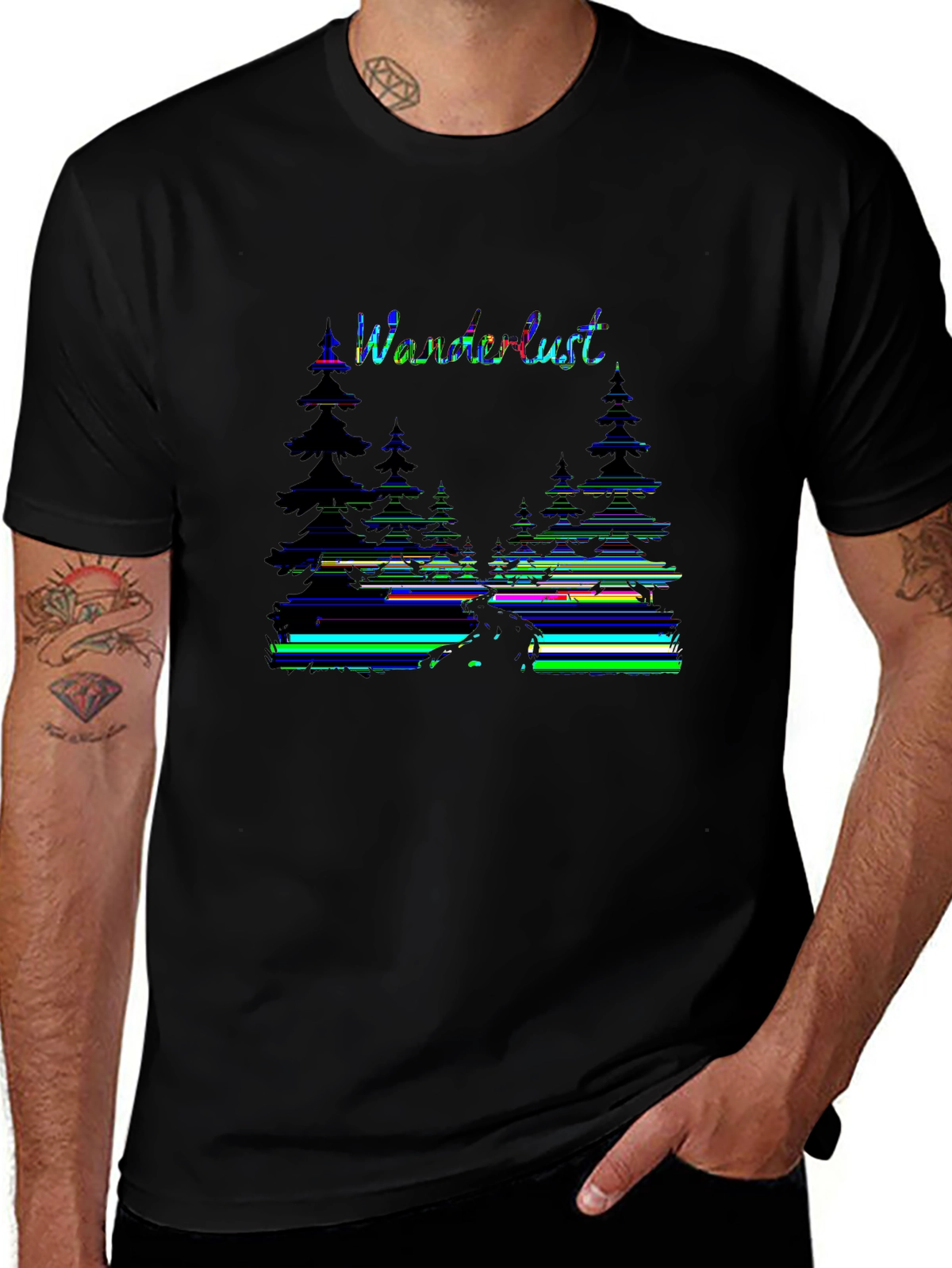 Wild Explorer Tee – Forest path silhouette