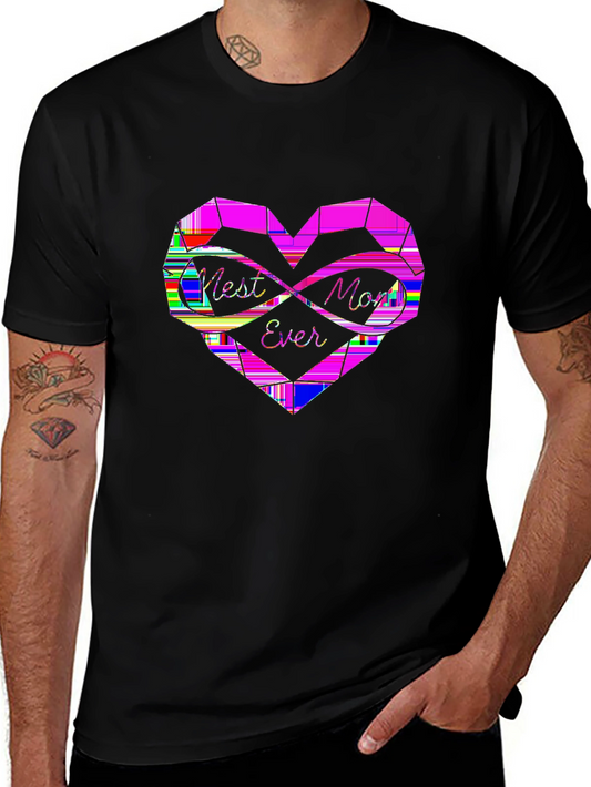 Family First Tee – Mom heart infinity