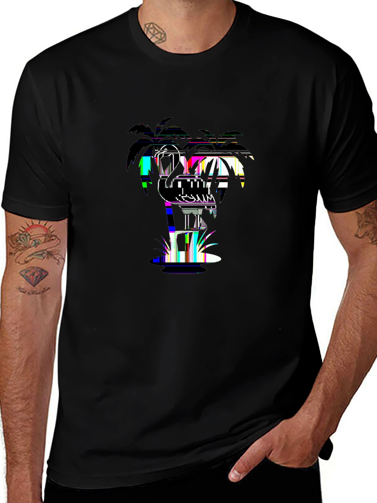 Summer Vibes Tee – Flamingo tropical, 'TROPICAL