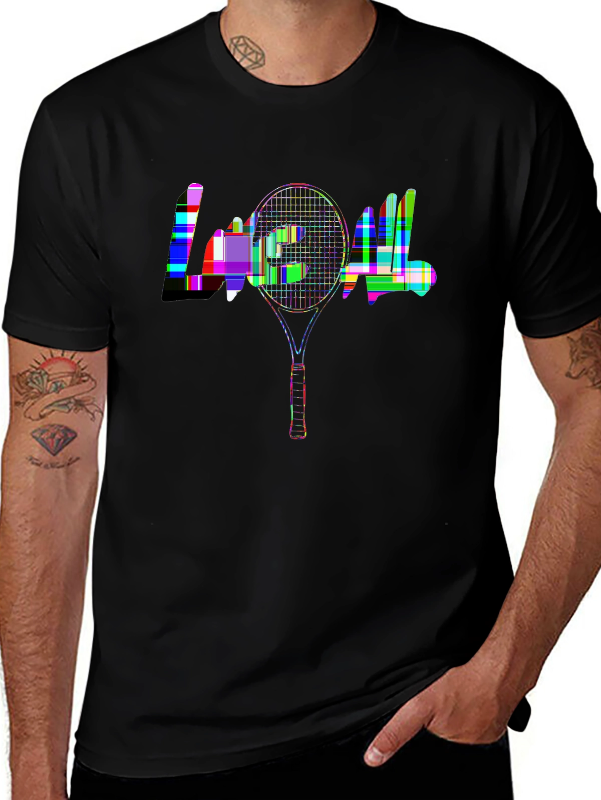 Game Day Premium Tee – Tennis racket, 'LOVE
