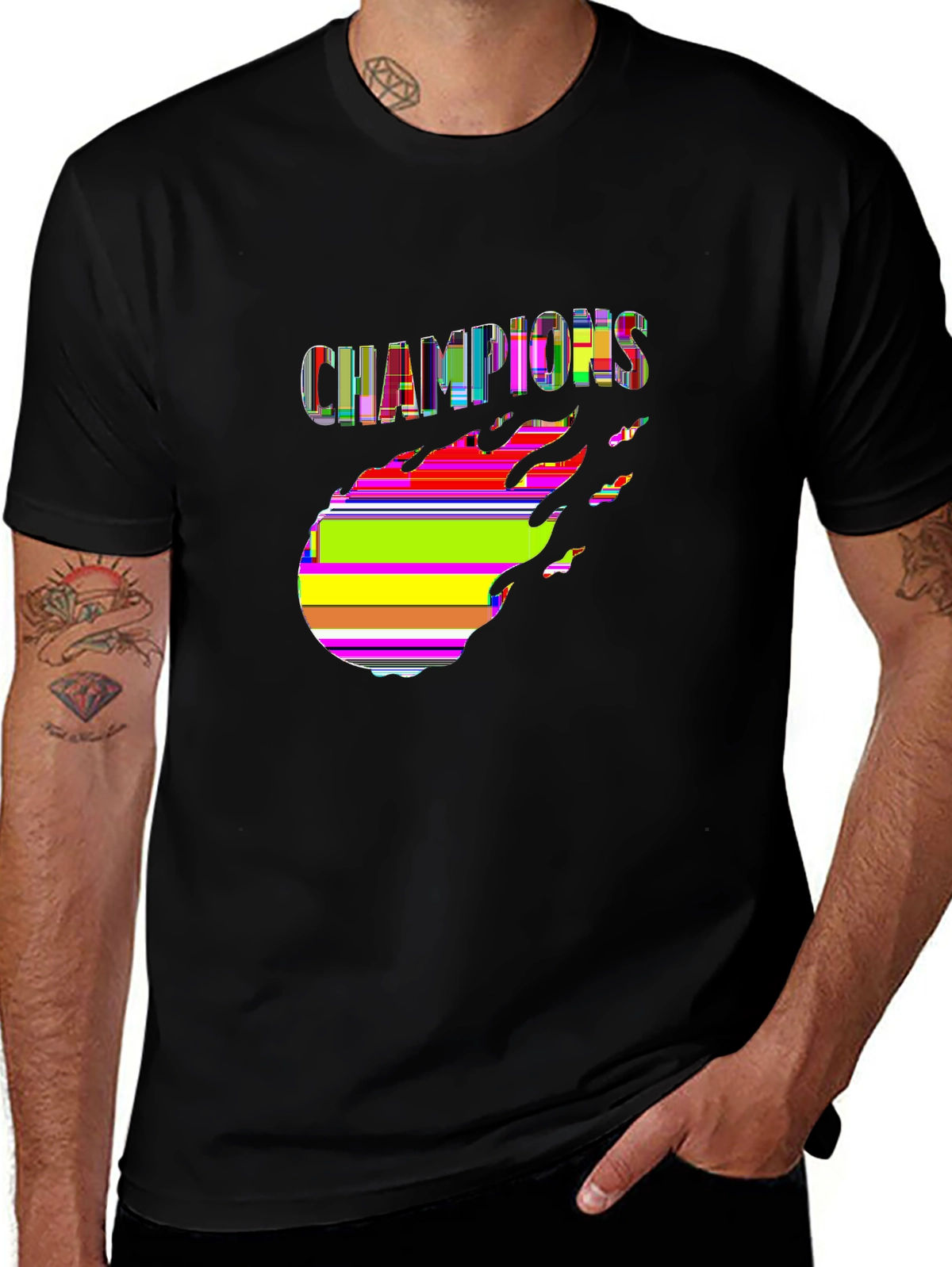 Soccer Fever Tee – Soccer ball fire