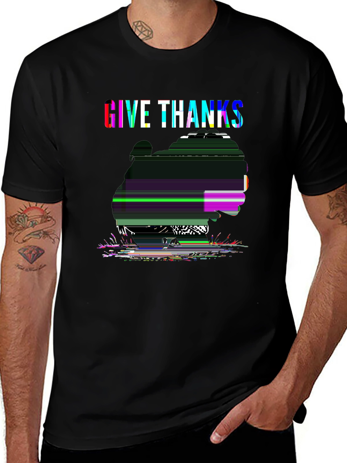 Holiday Spirit Tee – Turkey autumn, 'GIVE