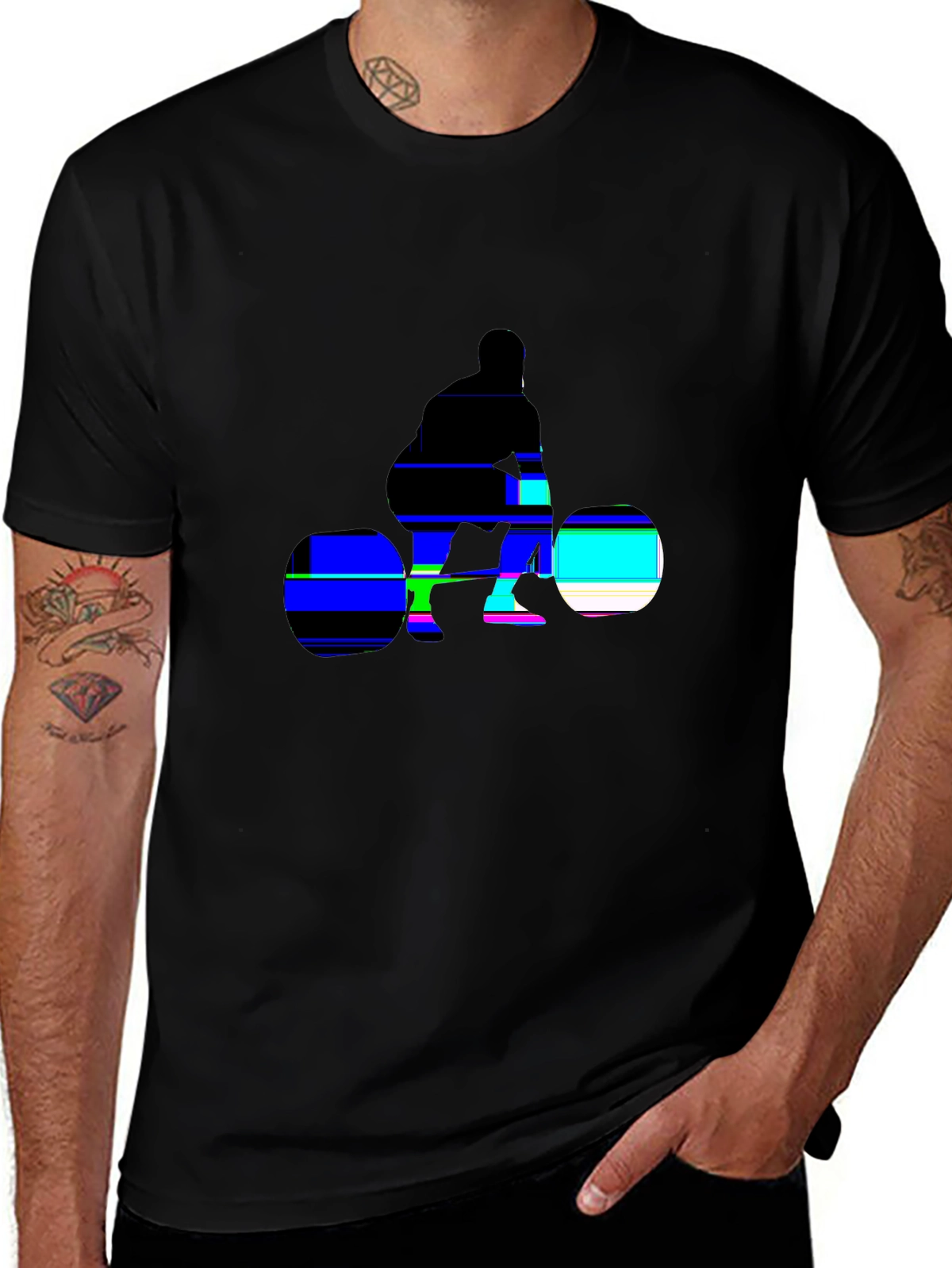 Train Hard Tee – Deadlift silhouette, 'LIFT