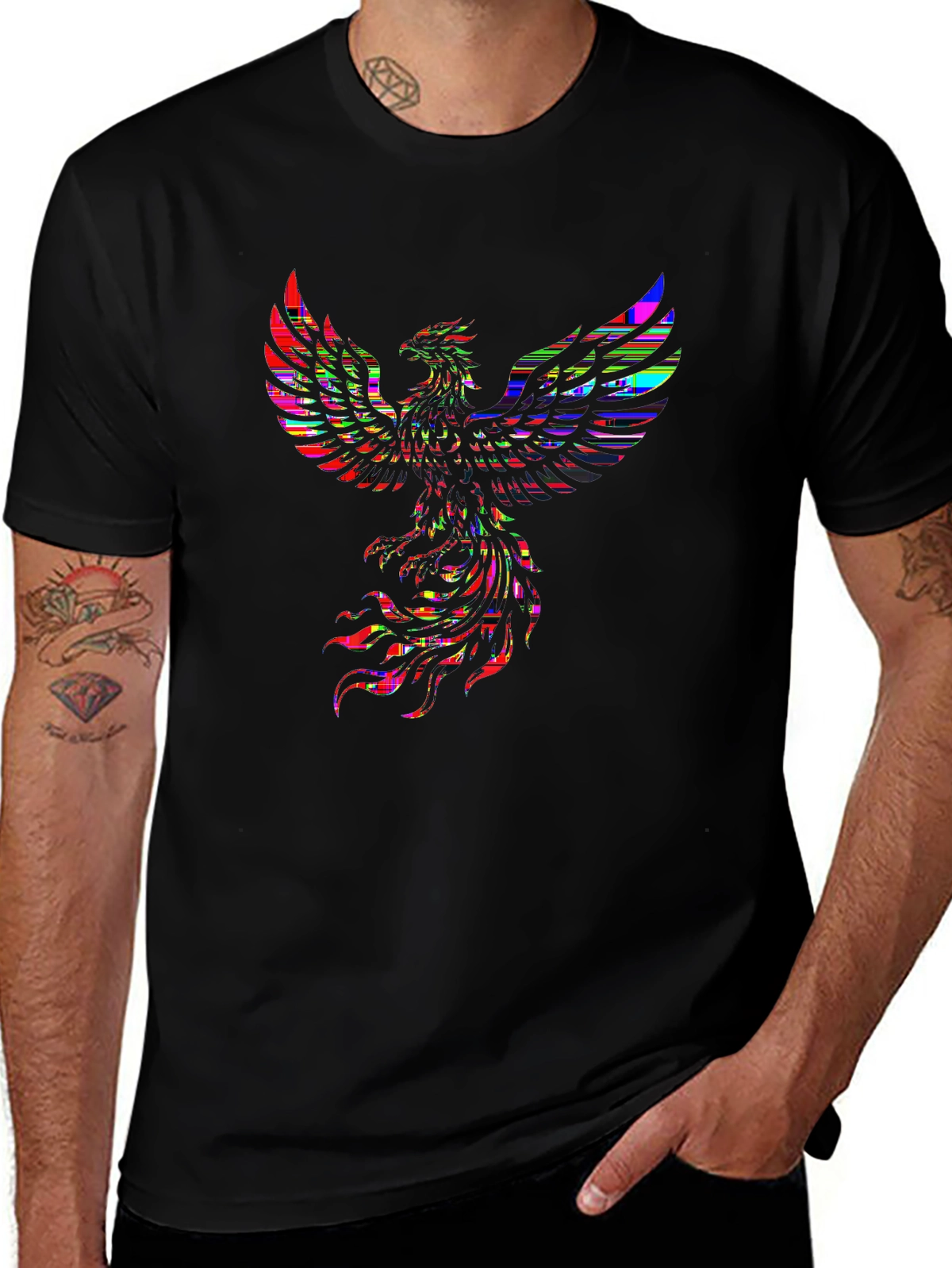 Mythical Legends Tee – Phoenix rising, flames