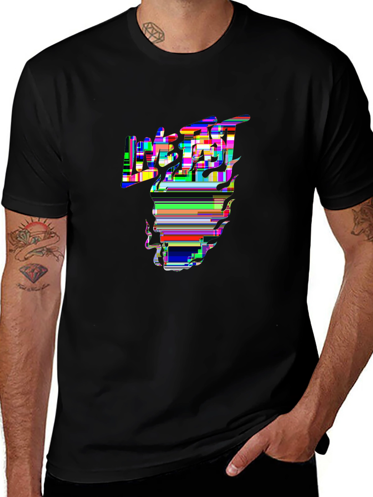 Dark Aesthetic Tee – Skull with flames
