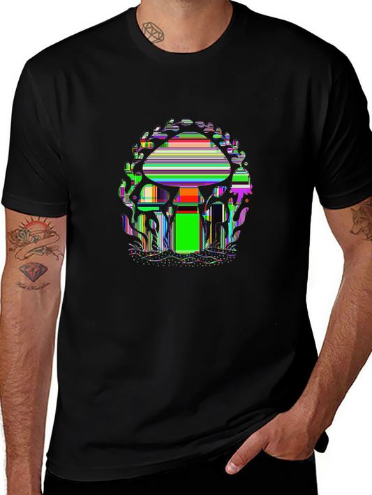 Wild Explorer Tee – Mushroom with floral
