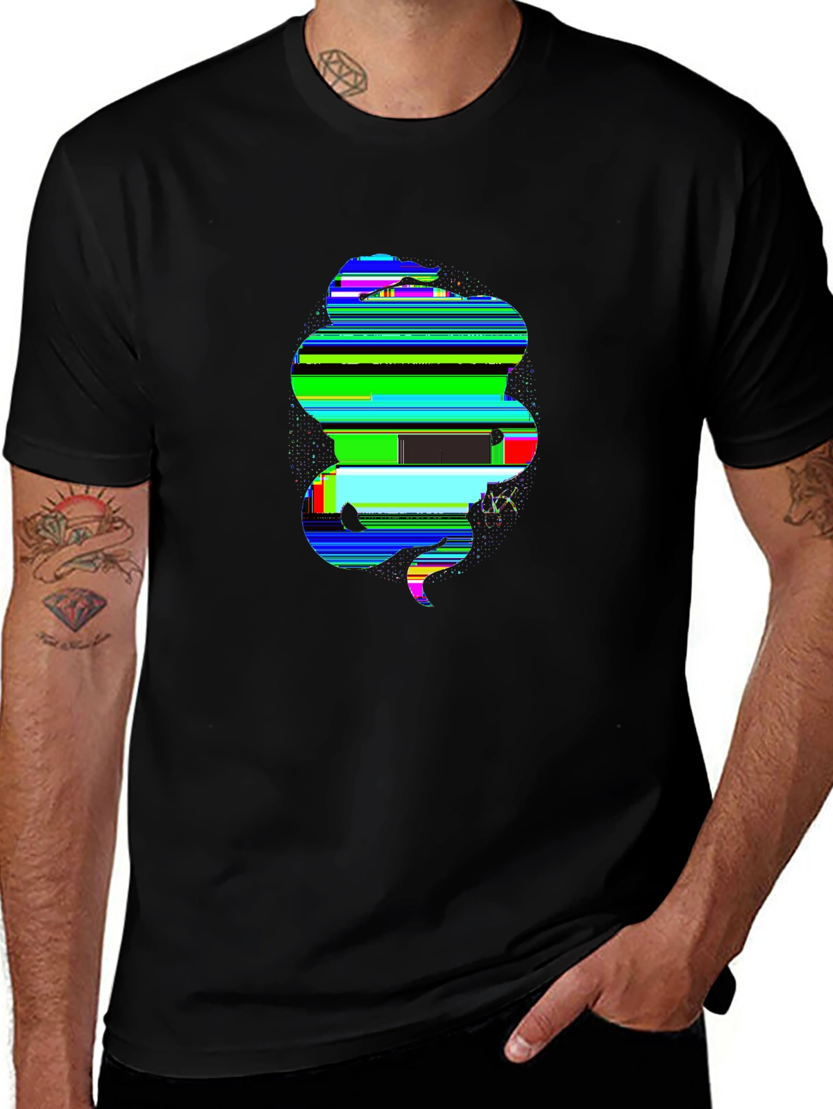 Dark Aesthetic Tee – Skull with snake