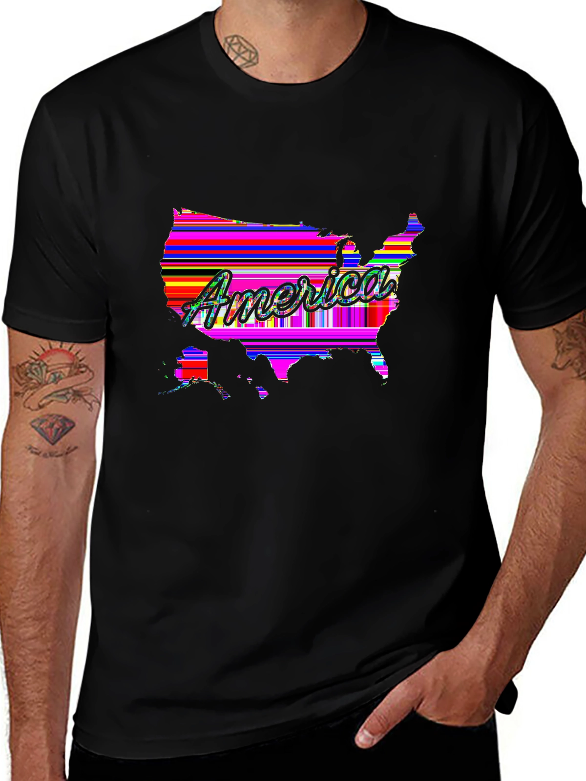 American Pride Tee – USA map with
