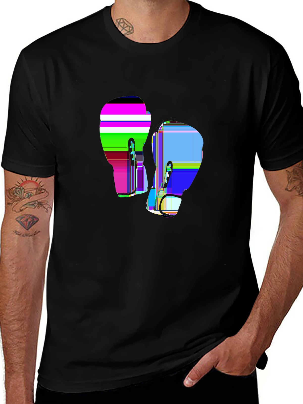 Game Day Premium Tee – Boxing gloves, 'FIGHT