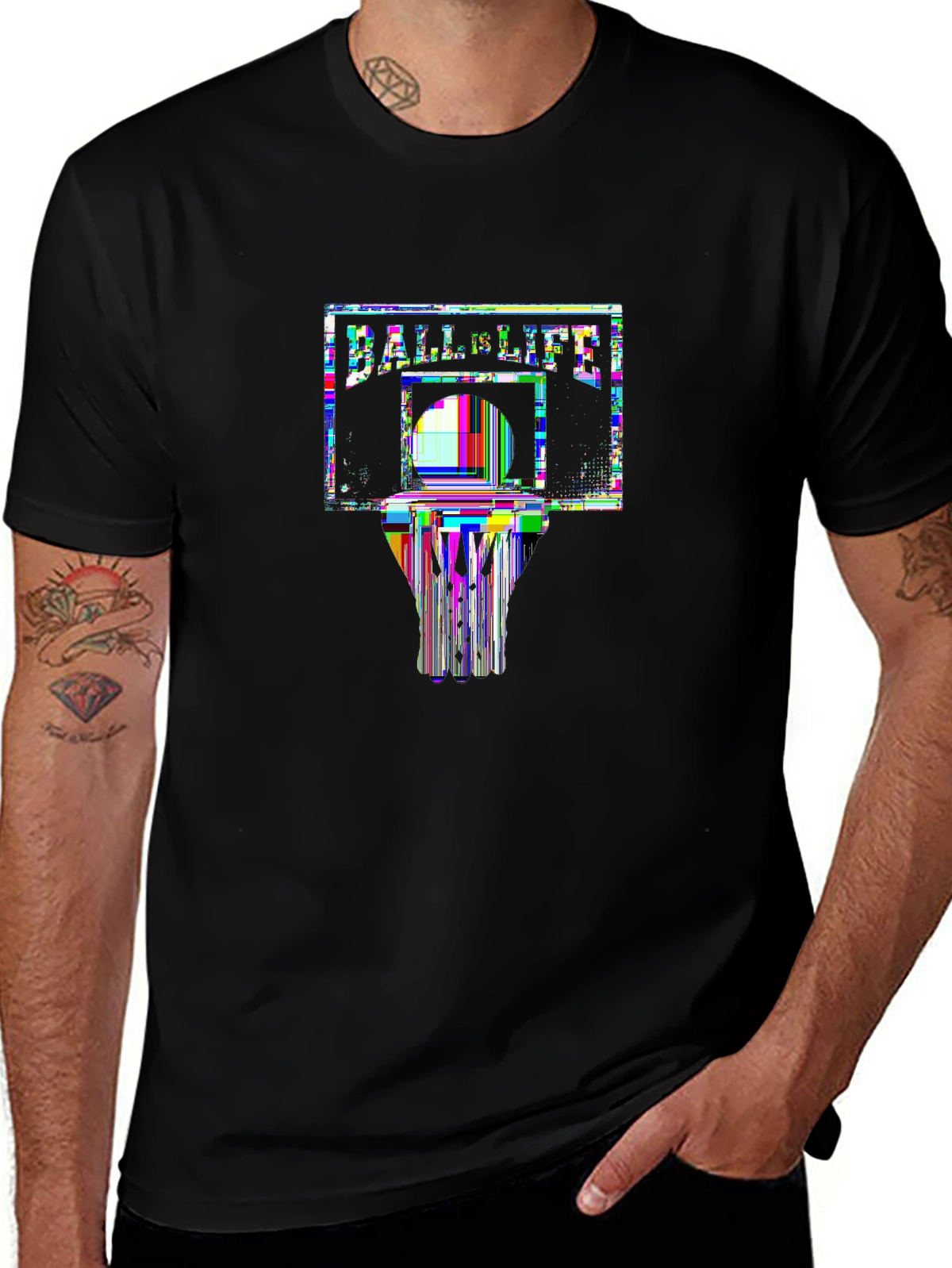 Game Day Premium Tee – Basketball hoop, 'BALL