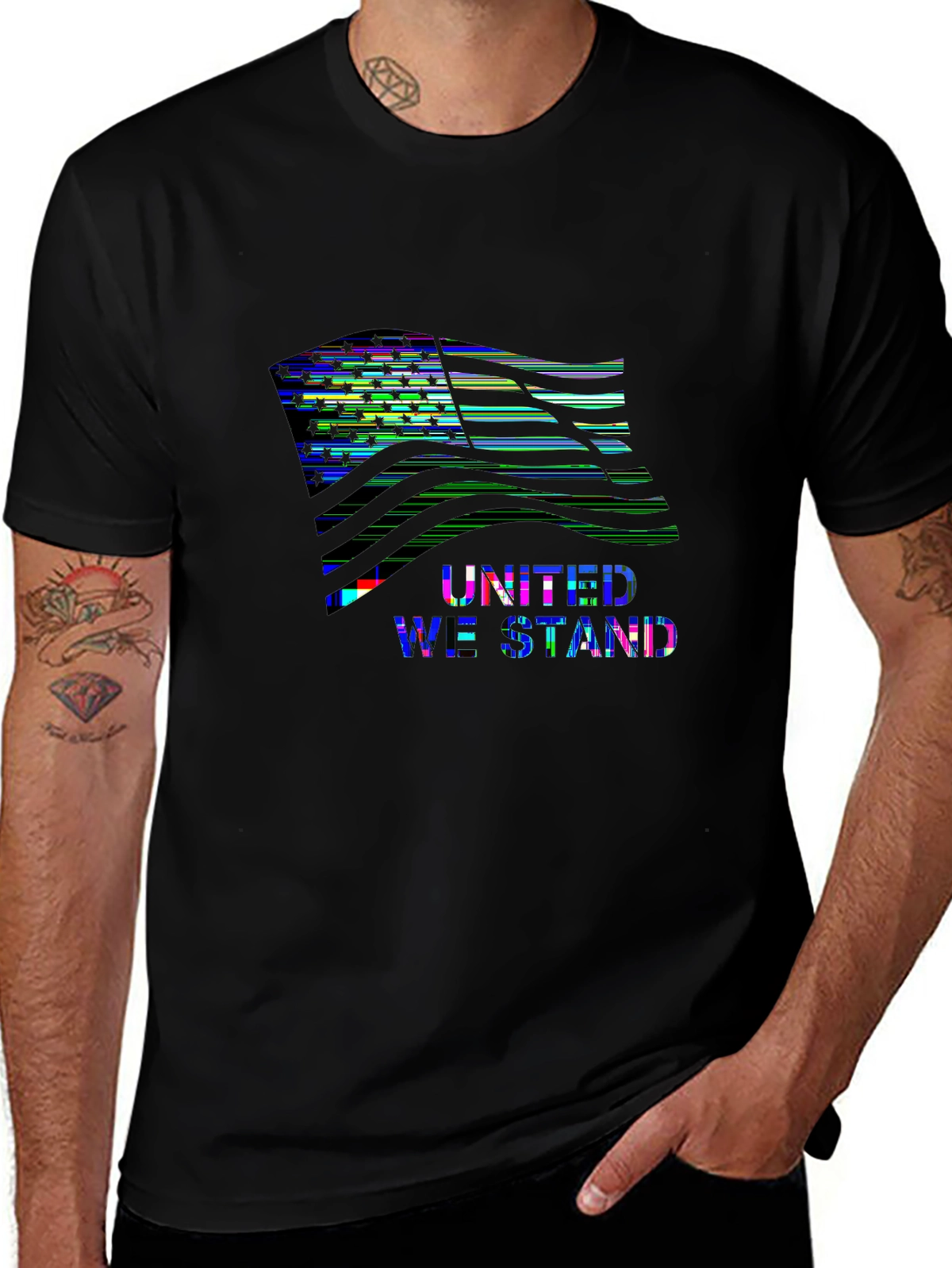 American Pride Tee – American flag wave