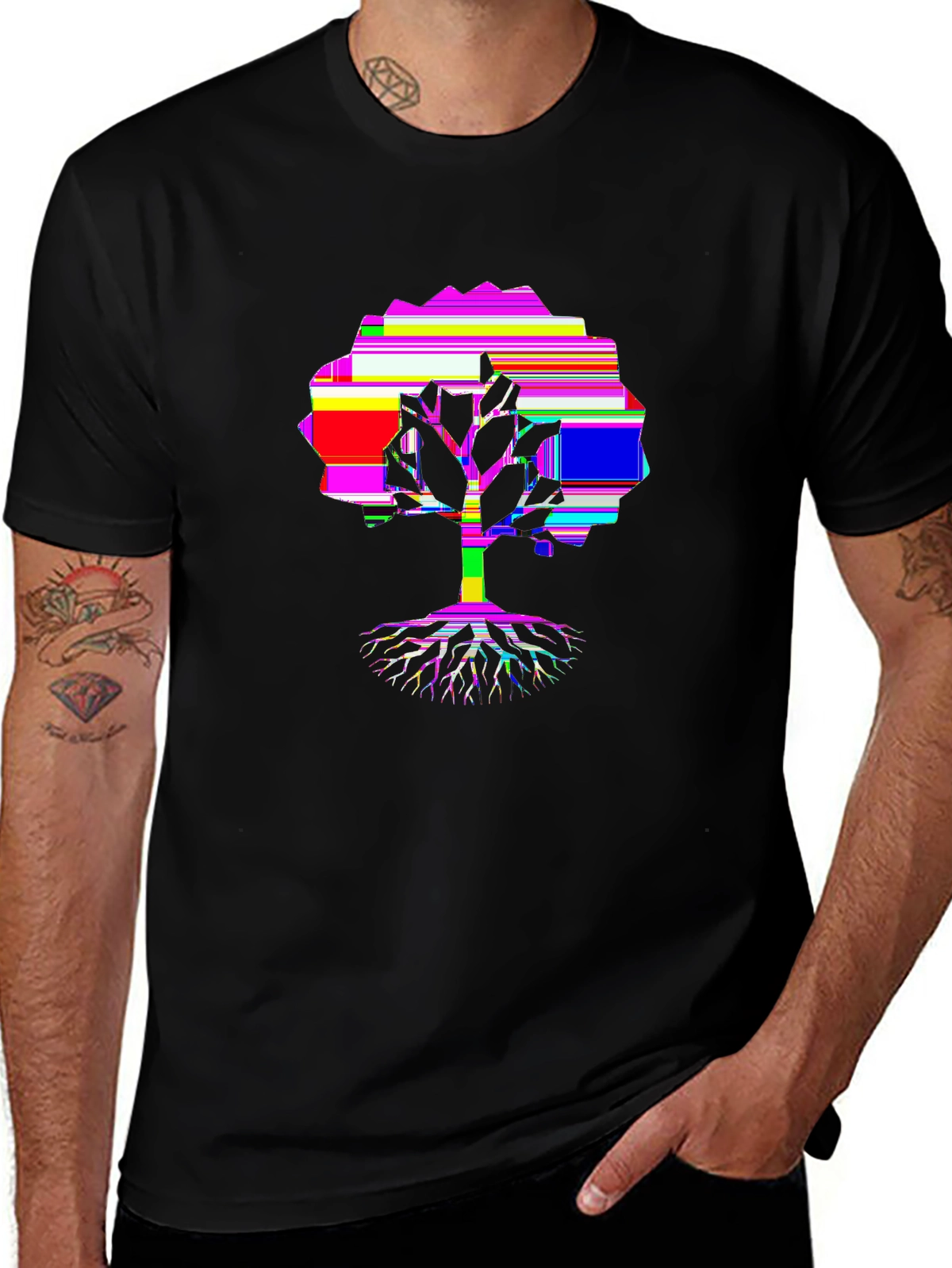 Family First Tee – Grandparents tree, 'FAMILY