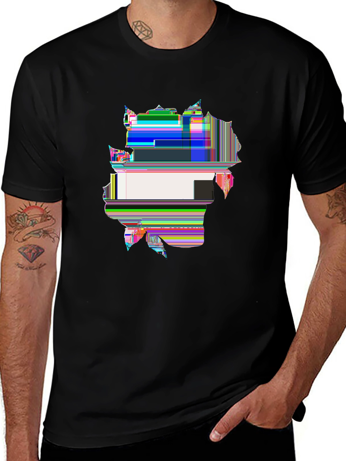 Dark Aesthetic Tee – Skull with roses