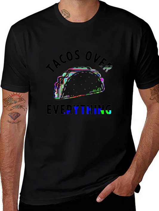 Foodie Vibes Tee – Taco illustration, 'TACOS