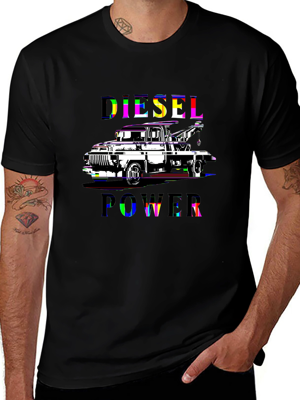 Auto Enthusiast Tee – Tow truck and