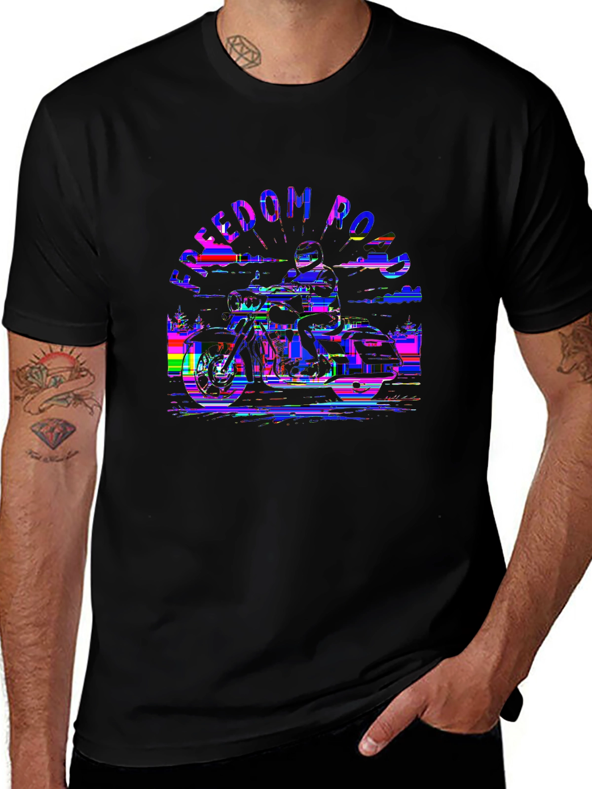 Auto Enthusiast Tee – Motorcycle silhouette sunset