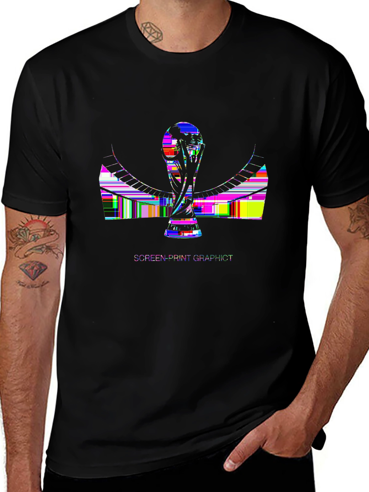 Soccer Fever Tee – Stadium silhouette, goal