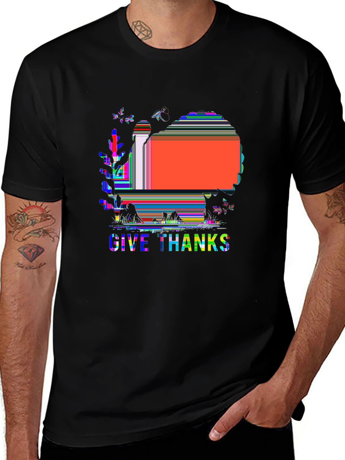 Holiday Spirit Tee – Turkey autumn, 'GIVE