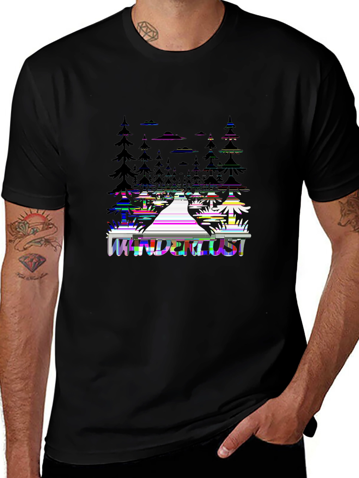 Wild Explorer Tee – Forest path silhouette