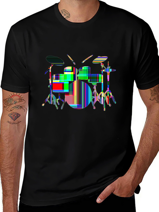Vibes Music Tee – Drum set music