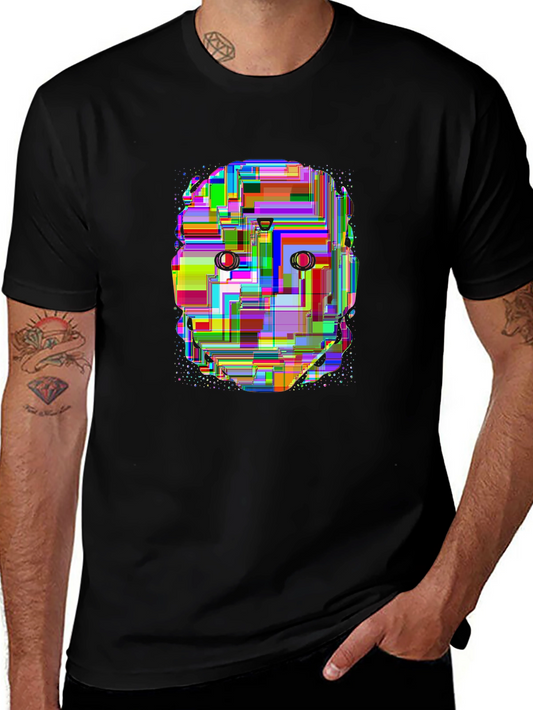 Future Tech Tee – Robot face with