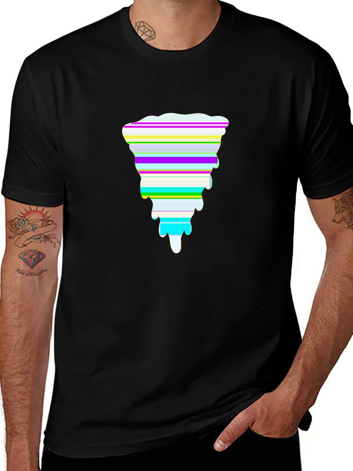 Foodie Vibes Tee – Pizza slice, 'PIZZA