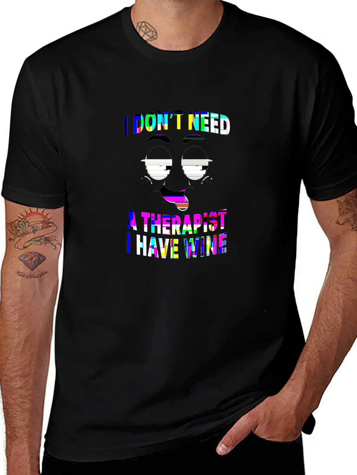 Funny Bone Tee – Rolling eyes cartoon