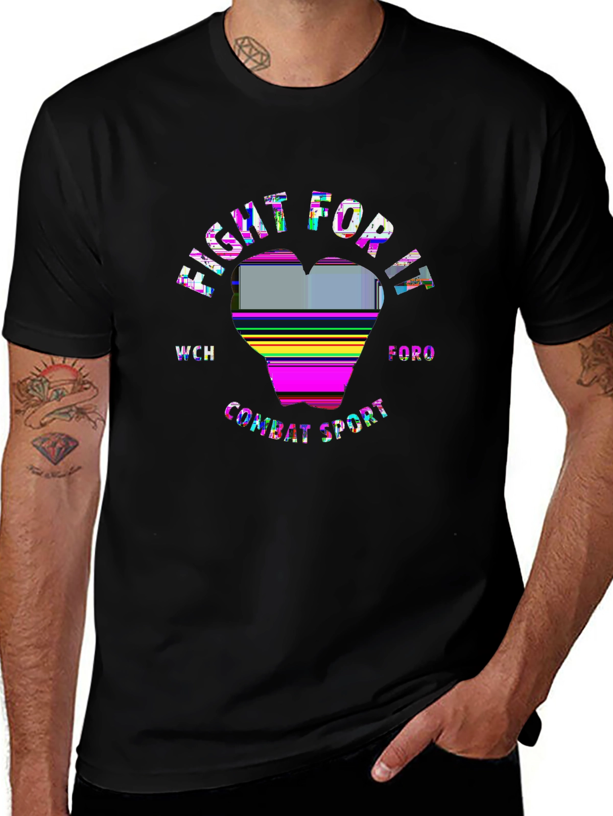 Game Day Premium Tee – Boxing gloves, 'FIGHT