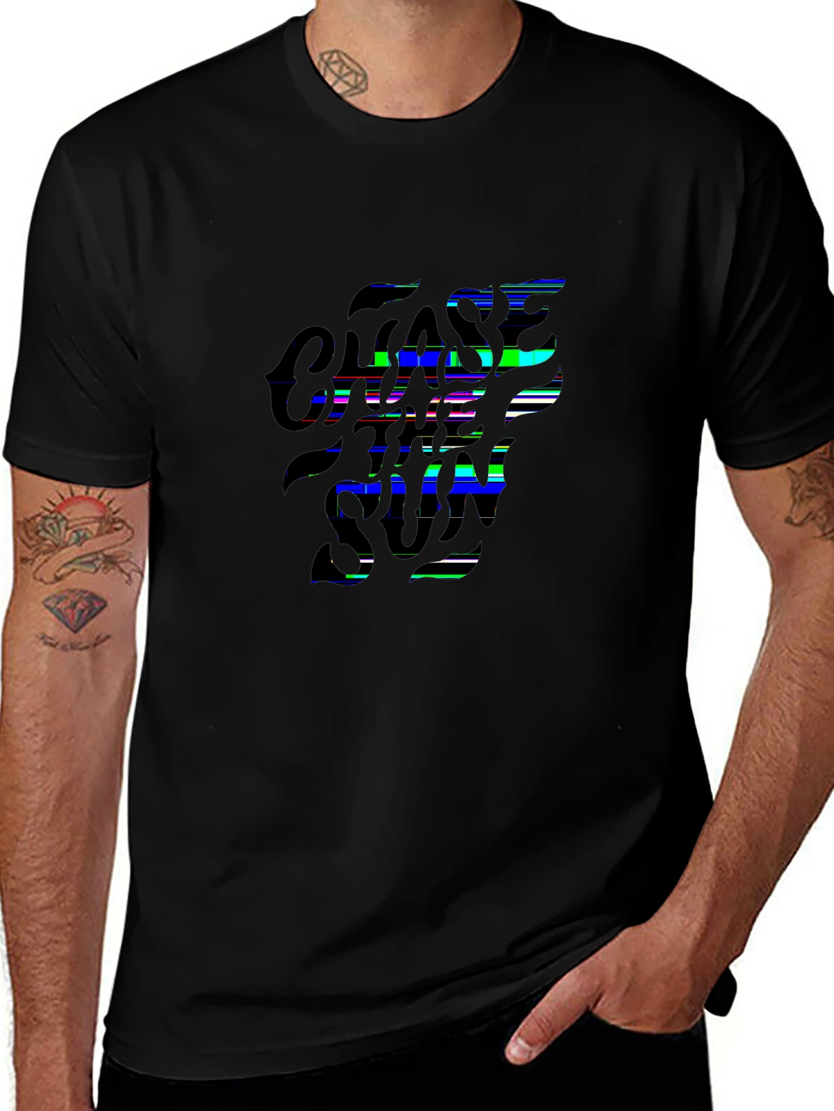 Minimal Statement Tee – Layered 'CHASE THE