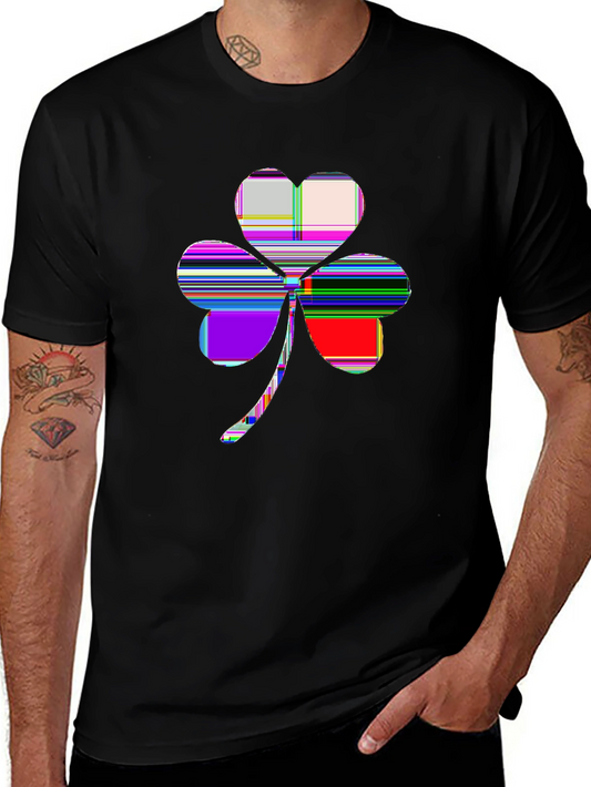 Holiday Spirit Tee – Shamrock clover, 'LUCKY'