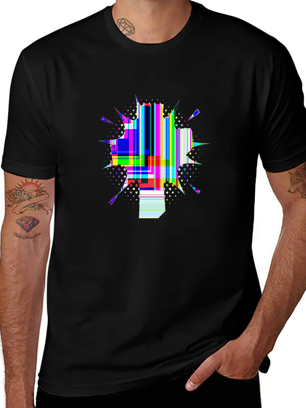 Faith Over Fear Tee – Cross with light