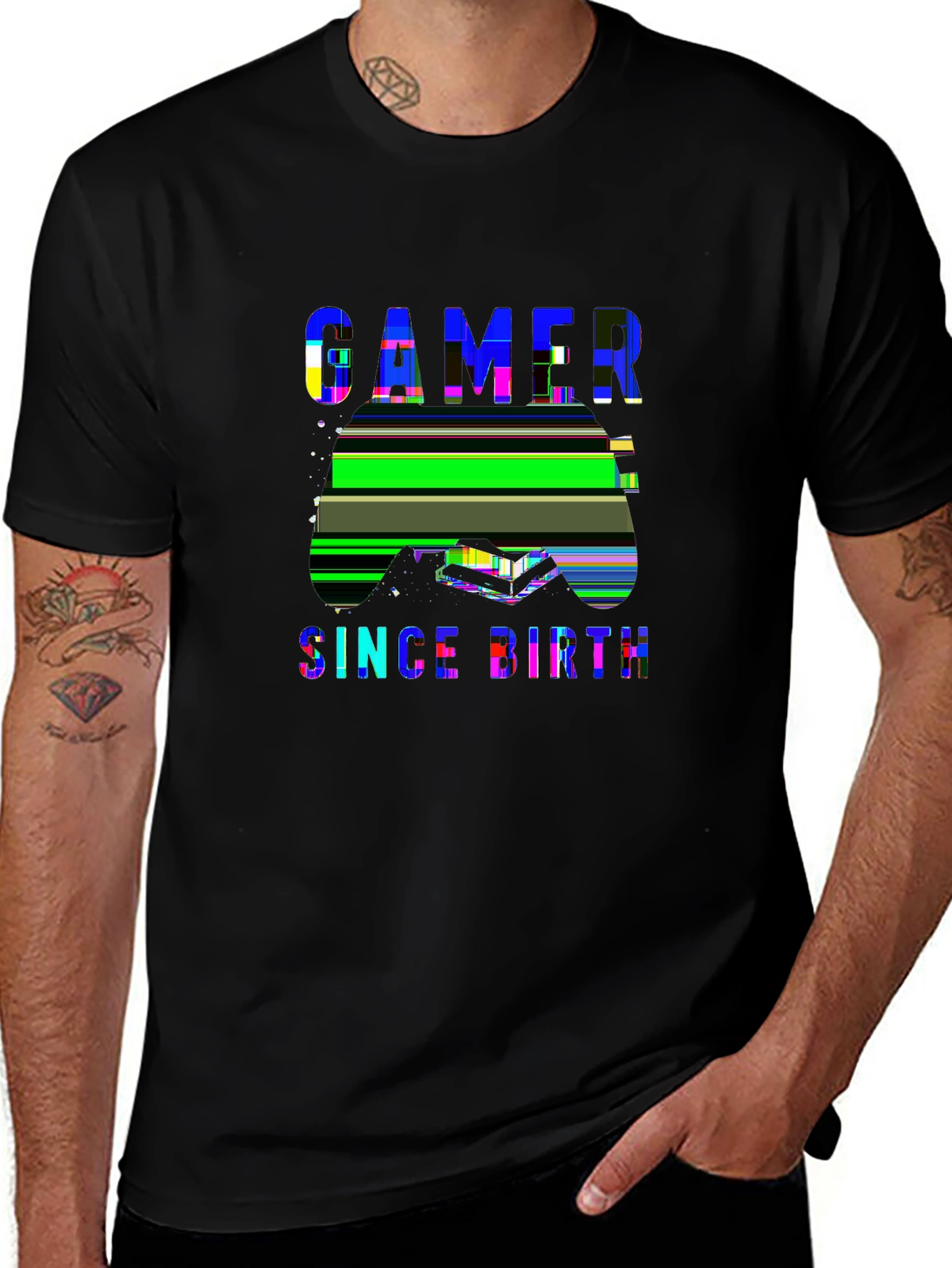 Side Hustle Tee – Gaming controller, 'GAMER