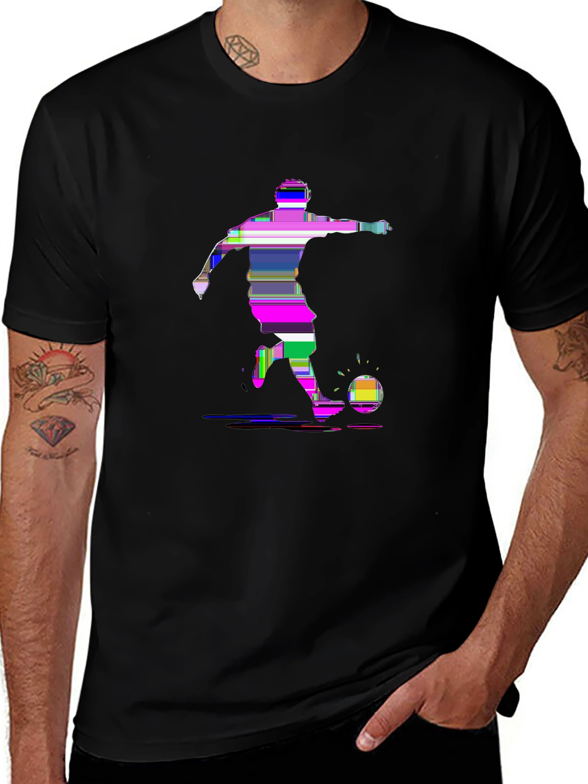 Soccer Fever Tee – Soccer player kicking