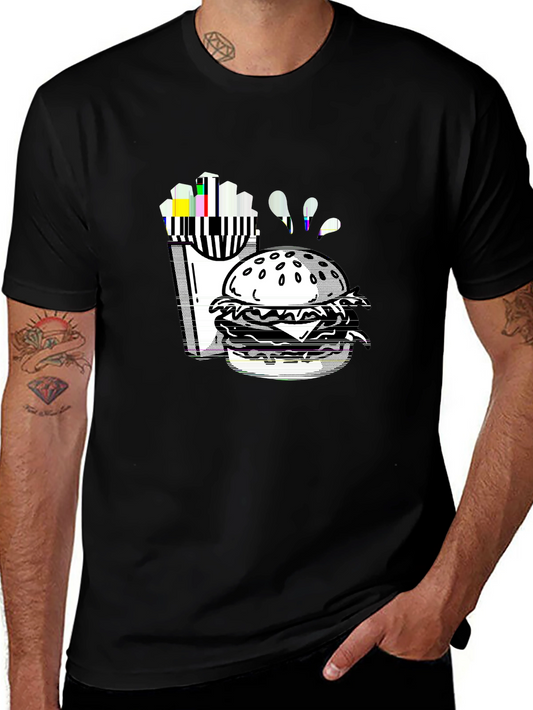 Foodie Vibes Tee – Burger with fries