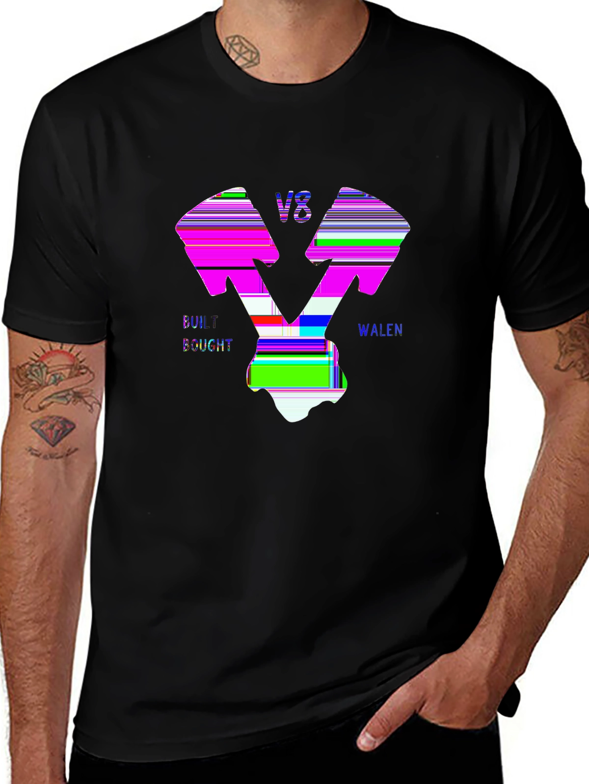 Auto Enthusiast Tee – V8 engine pistons