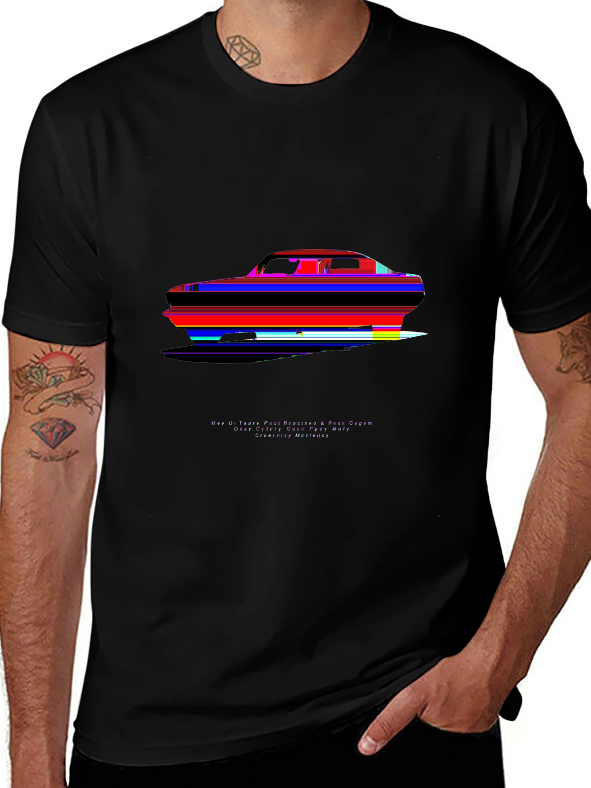 Auto Enthusiast Tee – Mustang car silhouette