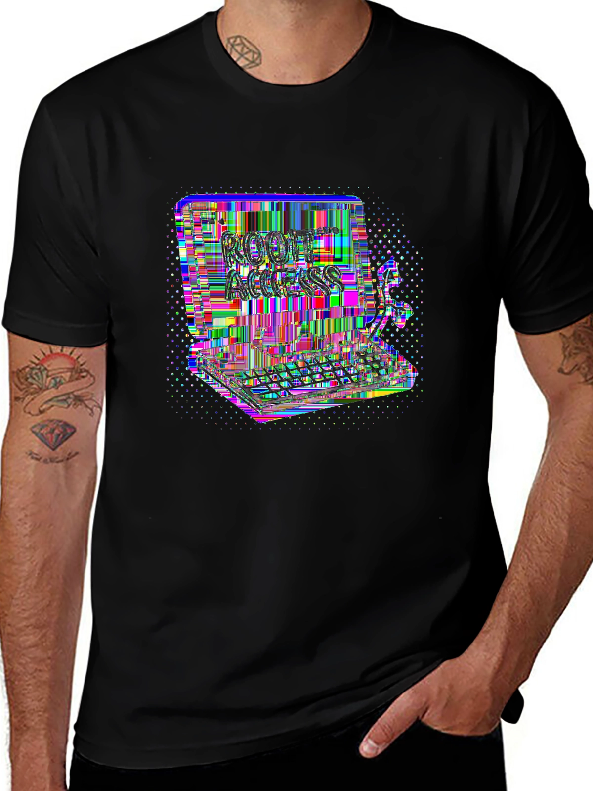 Future Tech Tee – Computer terminal, 'ROOT