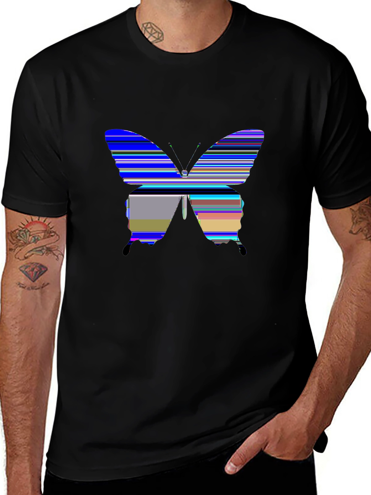 Retro Rewind Tee – 90s aesthetic, butterfly