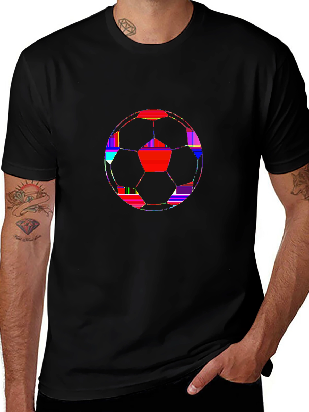 Soccer Fever Tee – Soccer ball geometric